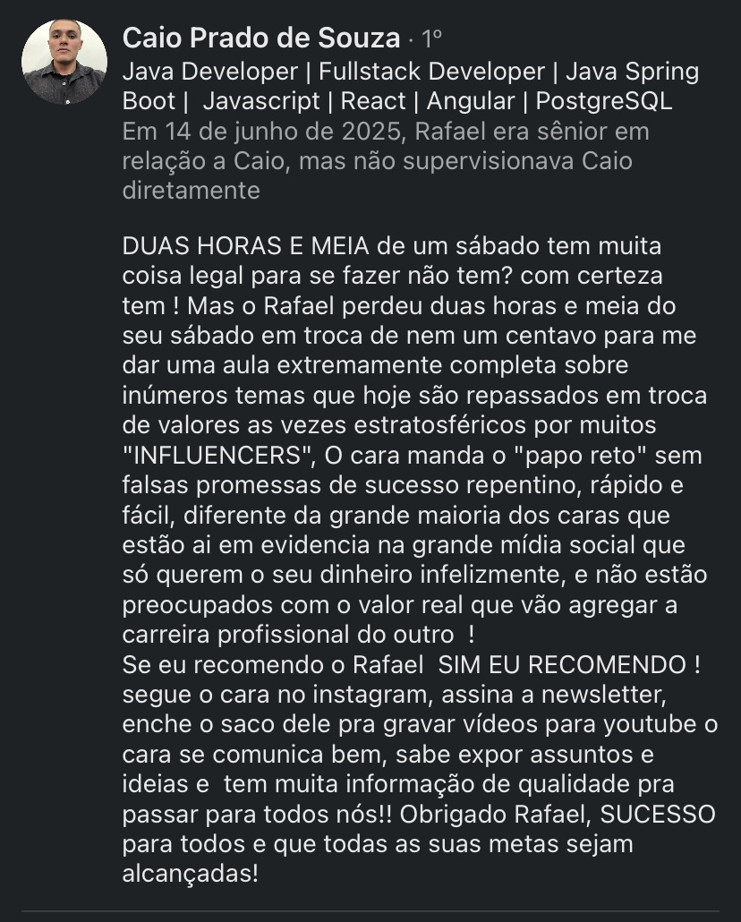Depoimento Caio